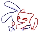 👥-BlueRabbit&RedCat, Telegram Sticker