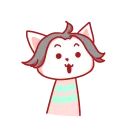 😀-BlueRabbit&RedCat, Telegram Sticker