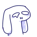 😨-BlueRabbit&RedCat, Telegram Sticker