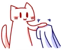 😊-BlueRabbit&RedCat, Telegram Sticker