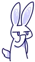 😐-BlueRabbit&RedCat, Telegram Sticker