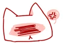 😑-BlueRabbit&RedCat, Telegram Sticker