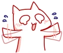 😊-BlueRabbit&RedCat, Telegram Sticker