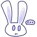 😶-BlueRabbit&RedCat, Telegram Sticker