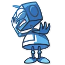 😣-Robo Blues, Telegram Sticker