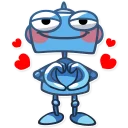 😍-Robo Blues, Telegram Sticker