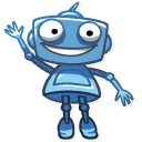 ✋-Robo Blues, Telegram Sticker