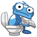 🚽-Robo Blues, Telegram Sticker