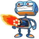 😡-Robo Blues, Telegram Sticker