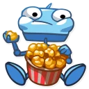🍿-Robo Blues, Telegram Sticker