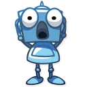 😱-Robo Blues, Telegram Sticker