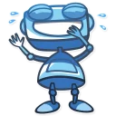😂-Robo Blues, Telegram Sticker