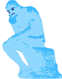 🤔-Blue Sultan 𝘽𝙮 @Team_SEBO, Telegram Sticker