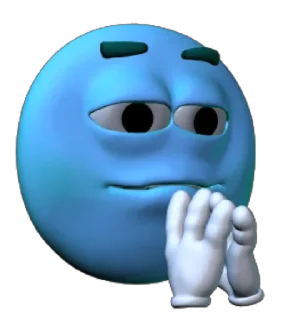 🤔-Blue Sultan 𝘽𝙮 @Team_SEBO, Telegram Sticker
