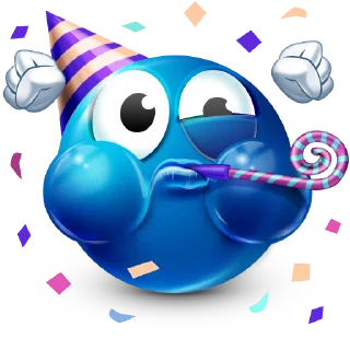 🥳-Blue Sultan 𝘽𝙮 @Team_SEBO, Telegram Sticker