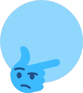 🤔-Blue Sultan 𝘽𝙮 @Team_SEBO, Telegram Sticker