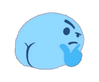 🤔-Blue Sultan 𝘽𝙮 @Team_SEBO, Telegram Sticker