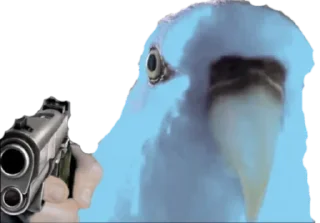 🐦-Blue Sultan 𝘽𝙮 @Team_SEBO, Telegram Sticker