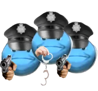 👮‍♂-Blue Sultan 𝘽𝙮 @Team_SEBO, Telegram Sticker