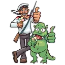 👍-Bolshevik and Reptilians, Telegram Sticker