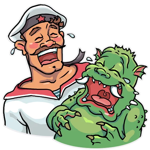 Bolshevik and Reptilians, telegram sticker