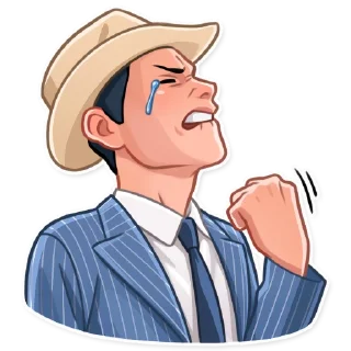 😢-Bonnie and Clyde, Telegram Sticker
