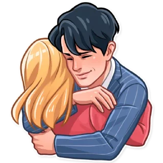 🤗-Bonnie and Clyde, Telegram Sticker