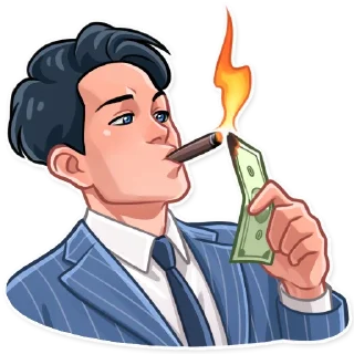 🚬-Bonnie and Clyde, Telegram Sticker