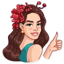 👍-Lana Del Rey, Telegram Sticker