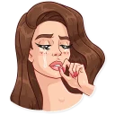 😭-Lana Del Rey, Telegram Sticker