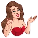 🤷‍♀️-Lana Del Rey, Telegram Sticker