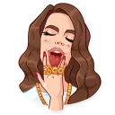 🤘-Lana Del Rey, Telegram Sticker