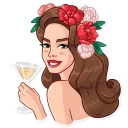 🍸-Lana Del Rey, Telegram Sticker