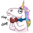 👏-Unicorn, Telegram Sticker