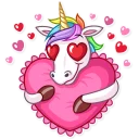 😍-Unicorn, Telegram Sticker