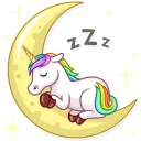 😴-Unicorn, Telegram Sticker