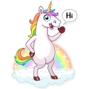 👋-Unicorn, Telegram Sticker