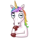 🤔-Unicorn, Telegram Sticker