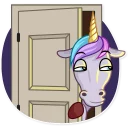 🌚-Unicorn, Telegram Sticker