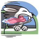 🚗-Chuck the Husky, Telegram Sticker