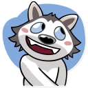 😊-Chuck the Husky, Telegram Sticker