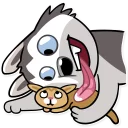 ❤-Chuck the Husky, Telegram Sticker