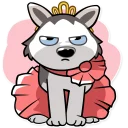 😕-Chuck the Husky, Telegram Sticker