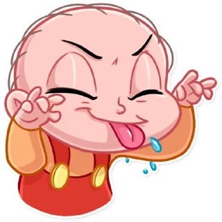 😝-Brian and Stewie, Telegram Sticker