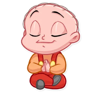 😌-Brian and Stewie, Telegram Sticker
