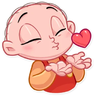 😘-Brian and Stewie, Telegram Sticker