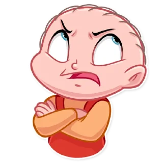 😒-Brian and Stewie, Telegram Sticker