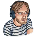 🙁-PewDiePie, Telegram Sticker