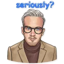 🤓-PewDiePie, Telegram Sticker