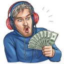 😲-PewDiePie, Telegram Sticker